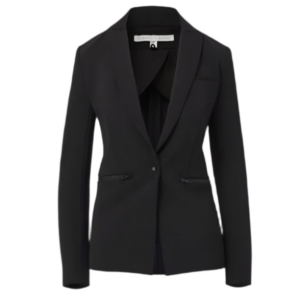 VERONICA BEARD Iconic Scuba Dickey Jacket Classic Black Blazer
